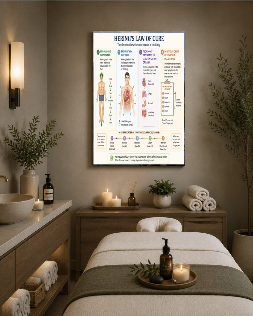 Hering's Law of Cure print poster
